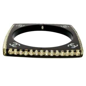 CHANEL Authentic Black Bracelet